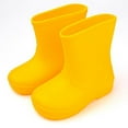 thumbnail image 2 of REDARER Toddler Rain Boots for Girls & Boys - Lightweight Waterproof Rubber Shoes, Adorable Solid Color for Outdoor Play, Comfortable Kids Boots - Rain Boots Kids,Color:1 Yellow Size:5.5-6 Years, 2 of 4