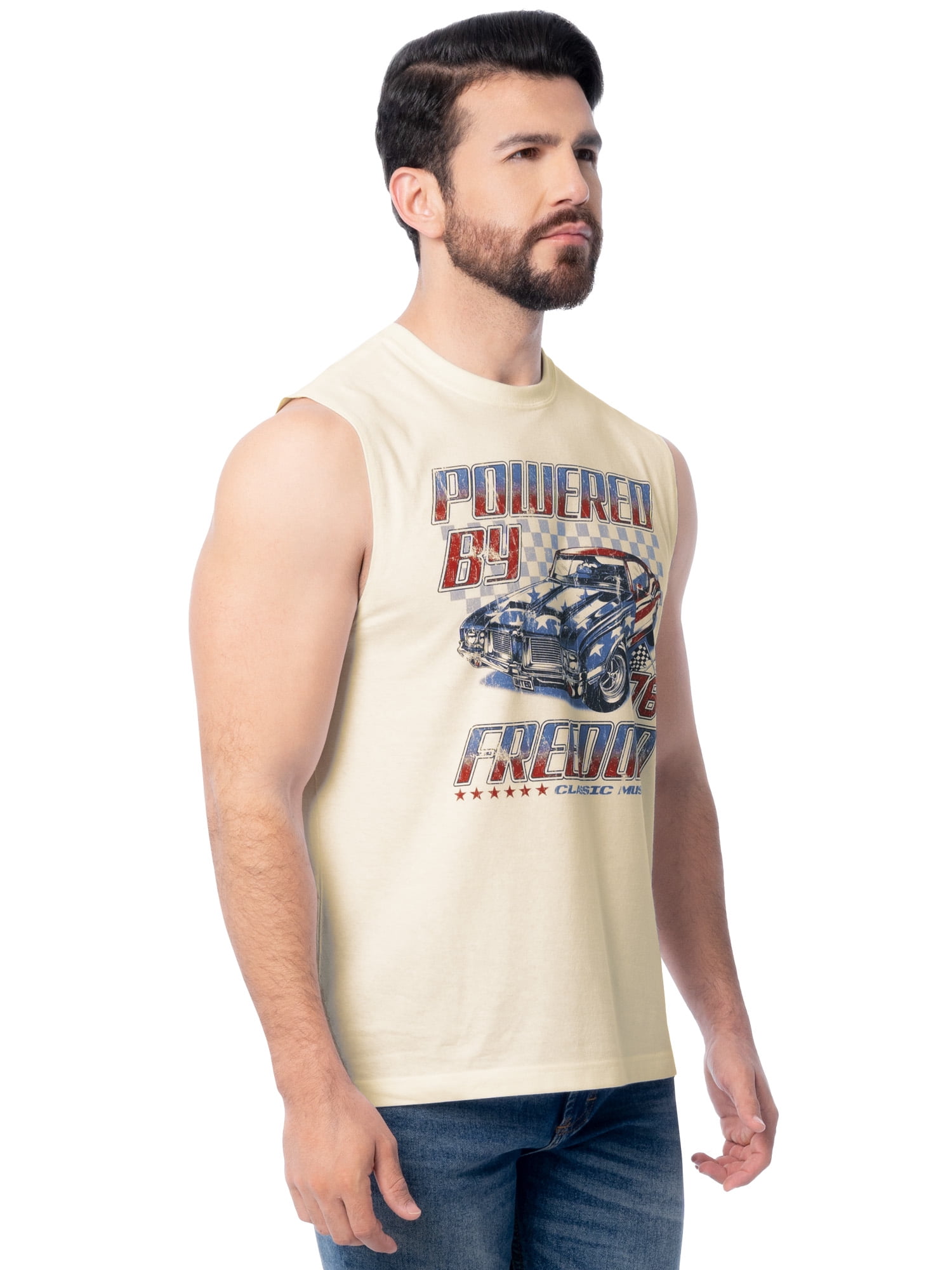 Way to Celebrate Men's & Big Men's 4th of July Americana Graphic Muscle Tank, Sizes S-5XL