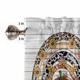 thumbnail image 5 of Valances for Windows Thanksgiving Pumpkins Sunflowers Floral Leopard Wood Rod Pocket Cafe Window Treatments Valance Curtains for Kitchen Bathroom Laundry Basement Windows 56"x16", 5 of 6