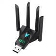 thumbnail image 5 of Adaptador USB WiFi de 1300Mbps Dongle Wi-Fi de Doble Banda 2,4G/5Ghz USB3.0 Receptor Inalámbrico de 4 Antenas 802.11AC de Alta Velocidad, 5 of 5