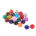 thumbnail image 1 of Juego De Dados Poliédricos De 20 Piezas Para Juego De Mesa, Práctica De Matemáticas Para Ni?os, 12 Caras Sunnimix Juego de fiesta de dados para niños, 1 of 8