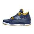 thumbnail image 4 of Air Jordan 4 Retro BG Big Kid's Shoes Midnight Navy/Metallic Gold/Gold Leaf 408452-425, 4 of 6