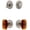 Satin Nickel, variant on Grandeur 828778 Circulaire Solid Brass Single Cylinder Keyed Entry Knobset And Deadbolt