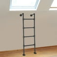 thumbnail image 5 of 4-Step Carbon Steel Bunk Bed Ladder - 440LBS Load Capacity Wall/Floor Mounted Ladder, 5 of 14