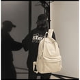 thumbnail image 3 of Mochila escolar ligera para mujeres y hombres, mochila informal de viaje para ordenador portátil, mochilas universitarias y secundarias, color beige, 3 of 5