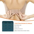 thumbnail image 2 of Extension Strap Bra Extender Buckle 3 Length Intimates Hook Women Accessories Practical Elastic Multicolor Clips Tight 3 Rows Underwear dark green, 2 of 5