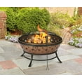 Living Accents Noma 36" Round x 22.4" H Steel WoodBurning Fire Pit