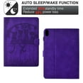 thumbnail image 6 of Dteck Case for ipad 9.7 inch 5th/6th Generation 2017/2018, Protective Leather Case for ipad 9.7 Air 1/2 Gen, Embossed Stand with Multiple Viewing Angles Stand PU Leather Back Cover, Purple, 6 of 7