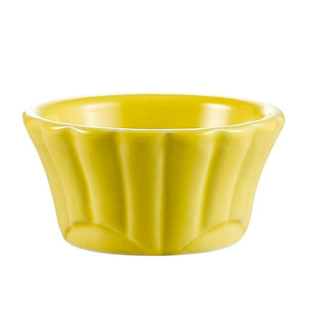 

Floral Ramekin 6 Oz. Yellow 4 Dia. X 1-3/4 H Porcelain Yellow 16 packs