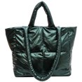 thumbnail image 1 of Bolsos Acolchados Algodón A Cuadros Invierno Bolsos Hombro Gran Capacidad para Mujer (verde), 1 of 9
