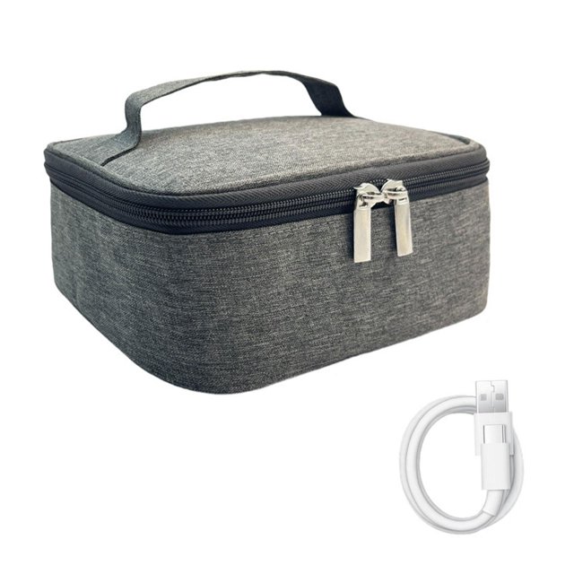 Lipstore Heated Lunch Box Bag Oxford Cloth Lunch Heater Tote for Truck Office Camping