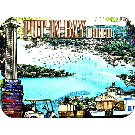 Put In Bay Ohio Photo Fridge Magnet (Best Way To Put Photos On Wall)