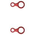 thumbnail image 1 of yingyy Équipement d'Escalade Descendeur Accessoire de Sécurité Professionnel Simple 8-Forme Équipement d'Escalade pour le Sport en Plein Air Protégeant Rouge 2Set, 1 of 6