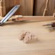thumbnail image 4 of 12 apliques de madera: apliques decorativos de madera sin terminar, bricolaje, esquinas talladas de madera sin pintar, calcomanías para muebles, paredes, armarios, camas y armarios., 4 of 7