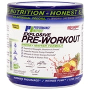 Performance Inspired Nutrition Pre Workout Powder - All Natural - G-Free & Vegan Formula - Contains Citrulline - Nitrosigine - Green Tea - Arginine - Beta Alanine - Tropical Fruit Punch - 32 Servings