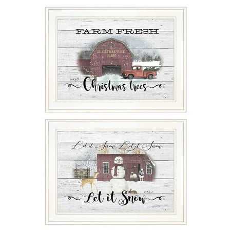UPC: 0840105537274 | Farm Christmas By Billy Jacobs Printed Wall Art Wood Multi-Color