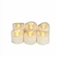 thumbnail image 3 of CANDLE CHOICE Battery Operated Flameless Tea Lights Votives Realistic Flickering Fake Electric LED Tealight Candles Set for Halloween Christmas Party Wedding Decorations Batteries Included 6 Pack, 3 of 4