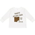 thumbnail image 3 of Inktastic Party At My Crib Boys or Girls Long Sleeve Toddler T-Shirt, 3 of 5