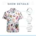 thumbnail image 7 of High Quality Hawaiian Shirts for Men Short Sleeve Aloha Beach Shirt Floral Summer Casual Button Down Shirts Blouses MW7R2F, 7 of 7