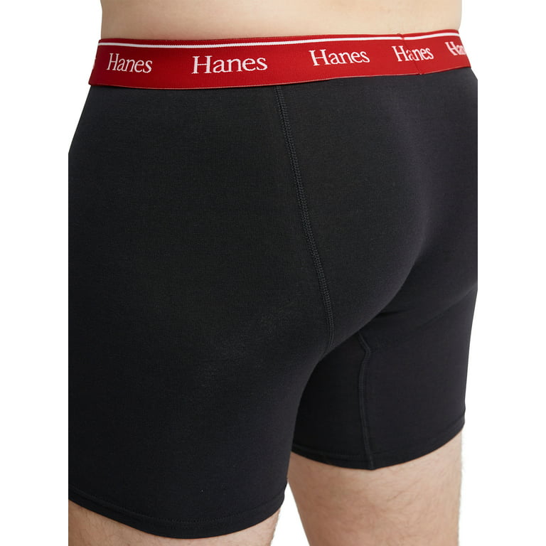 Hanes Originals Men's Boxer Briefs, Moisture-Wicking Stretch Cotton, 3-Pack  