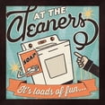 thumbnail image 2 of Metaverse Pela Studio 'The Cleaners II' Multicolored Wood Vintage-style Framed Art, 2 of 2