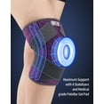 thumbnail image 3 of Rodillera ABYON para mujeres y hombres, talla grande, para desgarro de menisco, ligamento cruzado anterior (LCA) y artritis. Rodillera con estabilizadores laterales dobles y correas de compresión cruz, 3 of 5