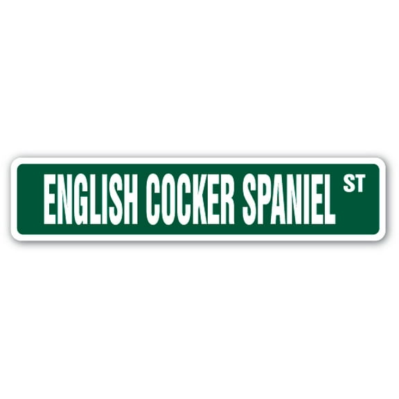 English Cocker Spaniel Street [3 Pack] of Vinyl Decal Stickers