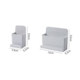 thumbnail image 3 of Soporte de control remoto universal Organizador de medios de montaje en pared Caja de almacenamiento autoadhesiva Accesorios de suministro de oficina-2 piezas, 3 of 5