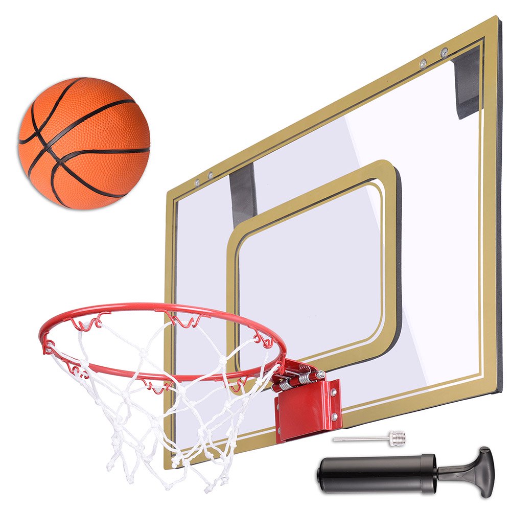 Mini Basketball Hoop 23x16' Over-The-Door/Wall Indoor w ...