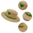 thumbnail image 2 of Ysmooiuy Women Men's Hat Leisure Hat Outdoor Sunscreen Wide Brim Sunshade Straw Hat Beach Hats Multi Color, 2 of 9