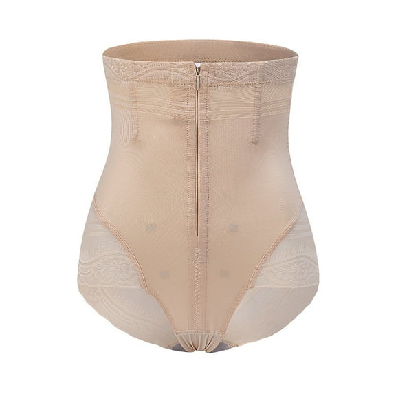 WMTBSRSW Women Tummy Control Panties Front Zipper Shapewear Bodysuit Butt lifter Shorts Lace Trim High Waist Trainer Body Shaper Underwear Slim Corset
