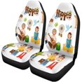 thumbnail image 1 of ABPHQTO Juego de 2 fundas para asientos de coche para hombre descalzo con flores, Protector Universal para asientos delanteros de coche, apto para coche, SUV, sedán, camión, 1 of 4