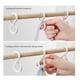 thumbnail image 5 of Inteprter Gancho en forma de S de 8 piezas con hebilla Percha de ropa a prueba de viento para baño Almacenamiento y organización del hogar Blanco, 5 of 6