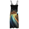thumbnail image 4 of Galaxy Star Outer Space Sleeveless Dress Women's Luxury Party Dress Birthday Dresses for Women, 4 of 6