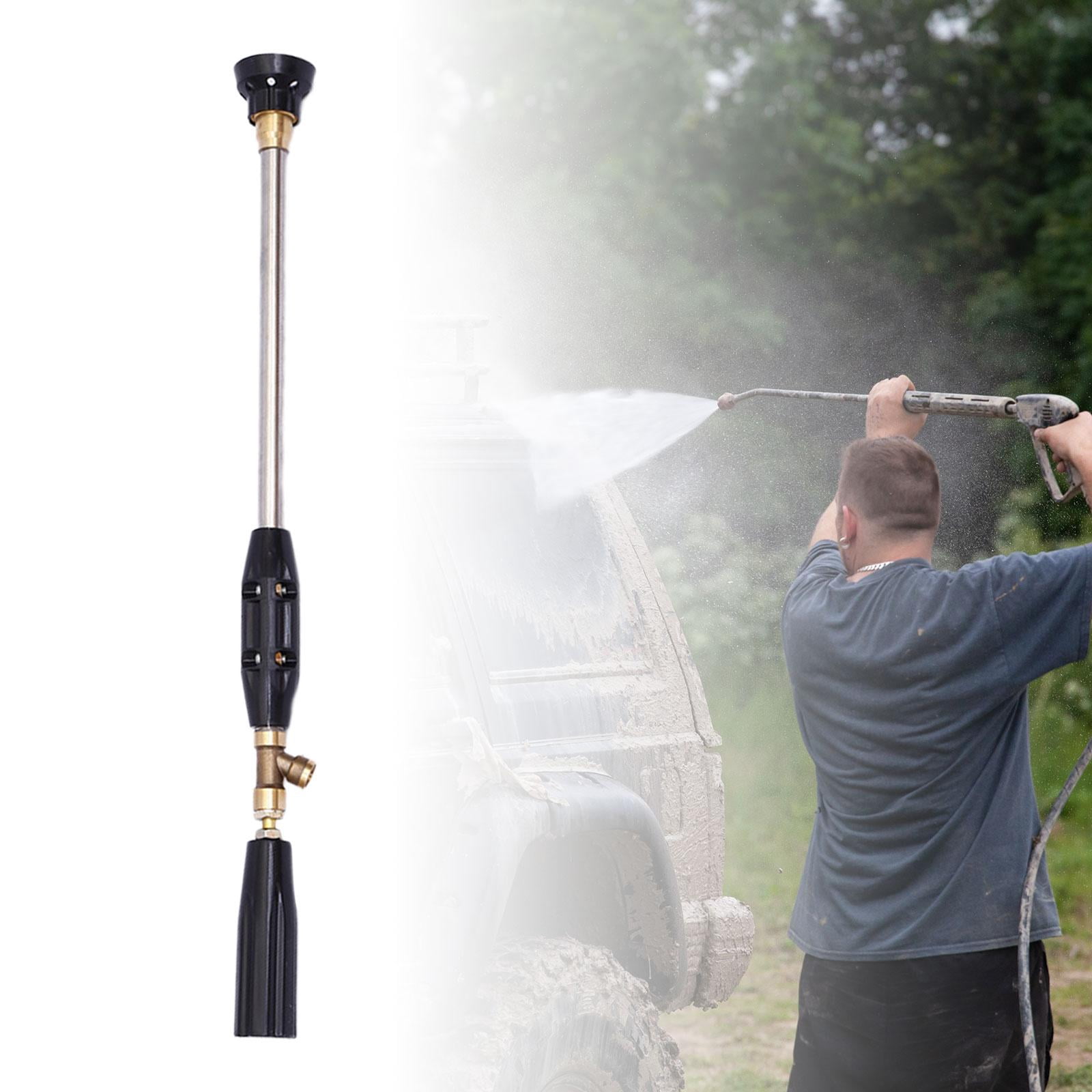 Fzaqwen High Pressure Water Spray Devices Durable Adjustable Garden Hose Nozzle for Lawn 60cm