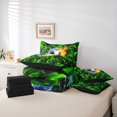 thumbnail image 6 of Erosebridal 3D Football Soccer Print 7 Pieces Bedding Comforter Set For Kids,Kids Ball Games Full Bedding Set,Reversible black, 6 of 7