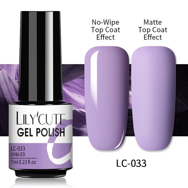 LILYCUTE 7ML capa superior mate barniz para arte de uñas Gel de Color mate capa superior mate necesita Soak-Off UV LED Gel esmalte de uñas híbrido Tan Jianjun unisex