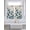 Blue Beige, variant on Navy Blue Floral 2 Panel Kitchen Curtains for Windows, Spring Flowers Rustic Butterfly Bathroom Privacy Curtain, Home Décor Window Treatment for Bedroom/Living Room 55"x45"