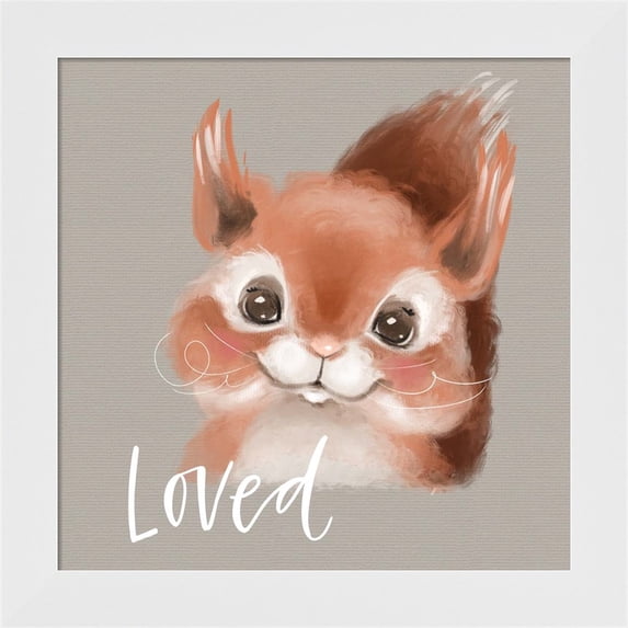 Great Art Now Loved Squirrel by Valerie Wieners, Framed Wall Art, 14W x 14H