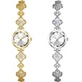 thumbnail image 6 of Luxury Ladies Hollow Four Leaf Grass Bracelet Chain Watches Waterproof Fashion Dress Quartz Watch, 6 of 6
