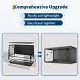 thumbnail image 6 of Danolapsi 120 Gallon Reptile Terrarium, 4x2x2 FT Front Opening Glass Enclosure, Reptile Tank with Screen Top Ventilation for Bearded Dragon, Lizard, Chameleon, Snake & Tropical Rainforest Habitat, 6 of 8
