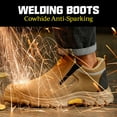 thumbnail image 2 of LAoutun Steel Toe Shoes for Men Slip on Welding Boots Mid-Cut Work Boots Safety Toe Footwear, 2 of 6
