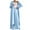 Light Blue, variant on Annhoo Womens Fall Outfits 2 Piece Long Sleeve Lapel Button Tunics and High Waist Wide Leg Trousers Lounge Sets