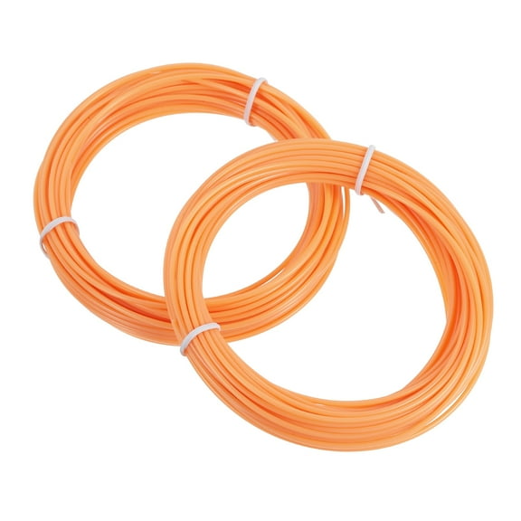 Uxcell 2 Pcs 3D Pen Filament, 1.75mm Dia 33ft Length PLA 3D Printing Pen Filament Refills for 1.75mm 3D Printing Pen, Fluorescent Orange