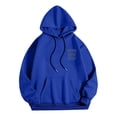 thumbnail image 4 of MHFRRA ¿conoces El Suéter con Capucha y Bolsillo de Manga Larga con Estampado de Coco de Color Sólido para Otoño E Invierno para Hombre y Mujer? Azul, 4 of 5