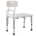 thumbnail image 4 of MedMobile? Banc de Transfert pour Baignoire/chaise de Bain avec Dossier, Siège Grand, Hauteur de Siège Réglable, Pattes à Rayures Sûres, Léger, Durable, Banc de Douche Résistant à la Rouille, 4 of 4