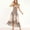 Leopard Print-L, variant on Leopard Print Chiffon Wrap Maxi Dress With Ruffle Sleeves And Belted Waist