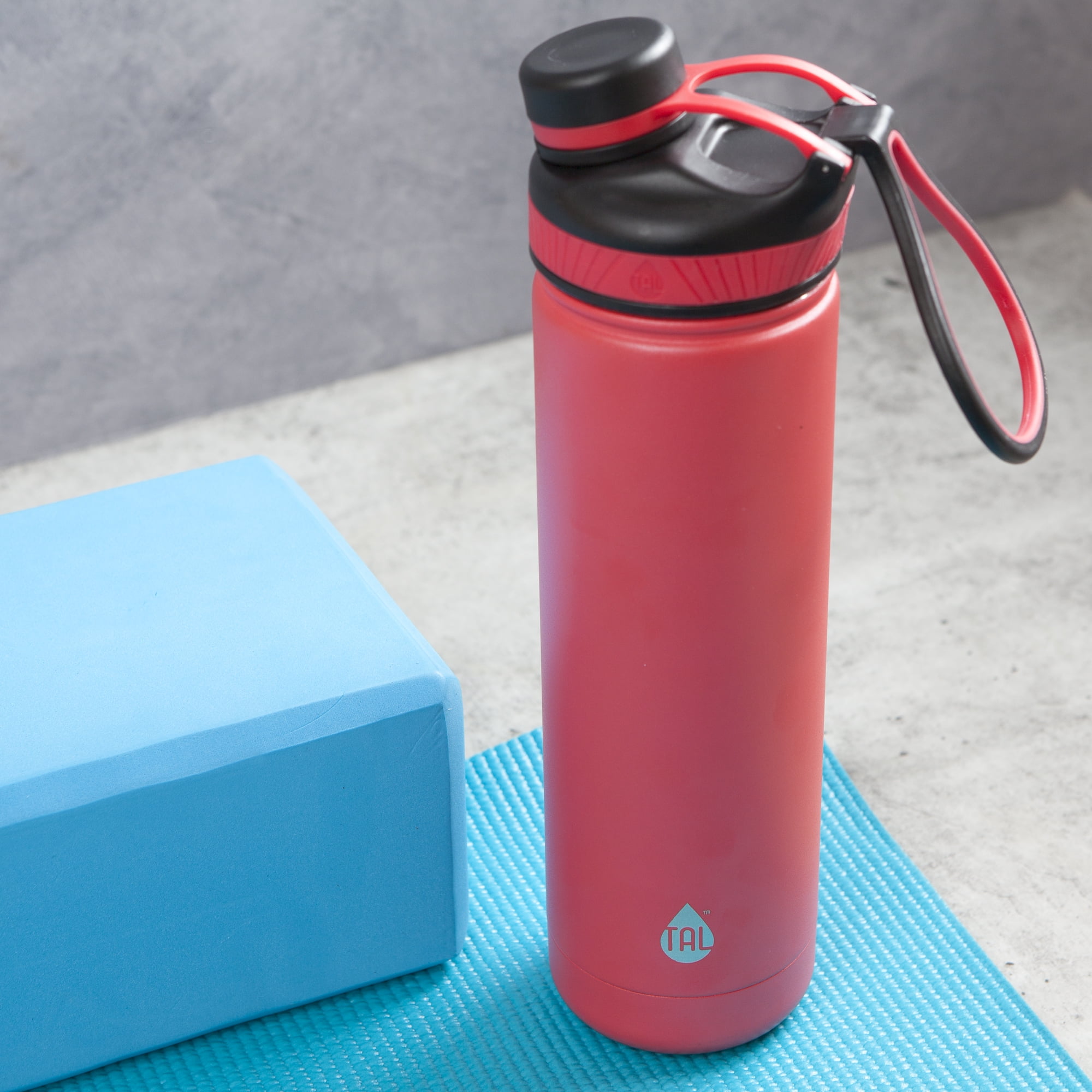  MUHU TAL Ranger 64 oz Black Solid Print Stainless Steel Water  Bottle with Wide Mouth Lid (Coral) : Sports & Outdoors