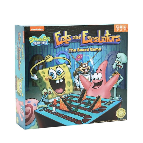 dorado Bell Studios Bob Esponja Juego de mesa de anguilas y escaleras mecánicas