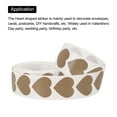 thumbnail image 3 of Uxcell Heart Shaped Sticker 1 Inch Self Adhesive Love Label for Valentine Day, Brown 1000 Pcs, 3 of 6